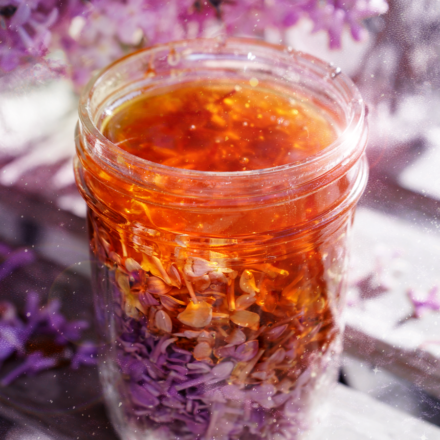 How to Make Herbal Infused Honey ft. Lilac Flowers